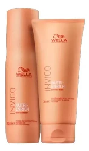 Kit Shampoo 250ml e Condicionador 200ml Wella Enrich