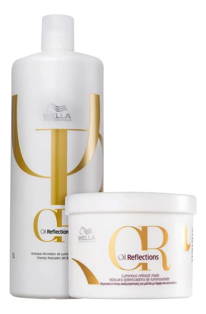 Wella Prof Oil Reflections Kit Shampoo 1L + Máscara 500ml