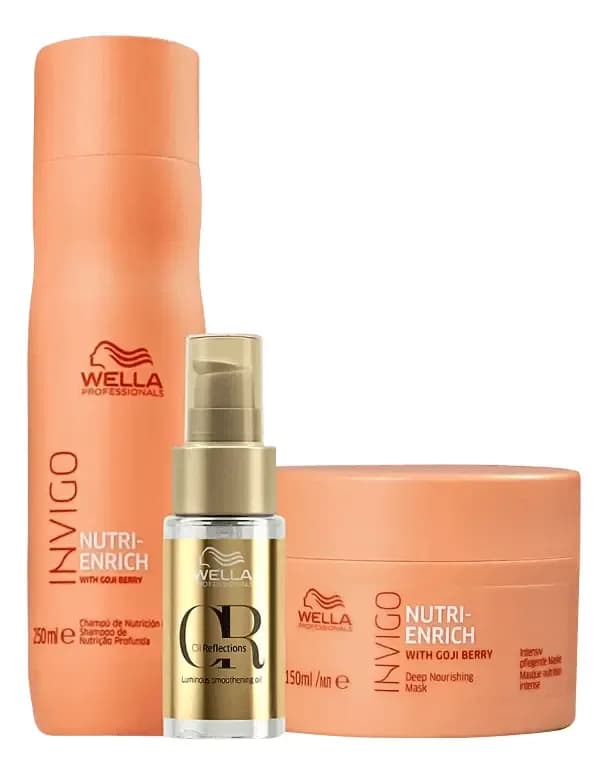 Kit Wella Invigo Nutri Enrich + Oil Reflections 30ml