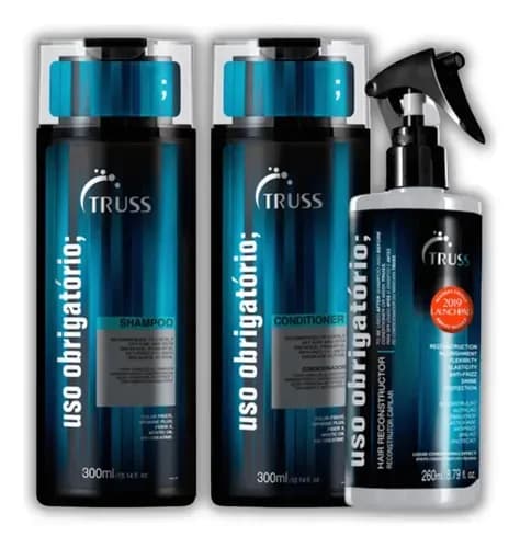Kit Truss Uso Obrigatório Shampoo, Condicionador e Spray Reconstrutor
