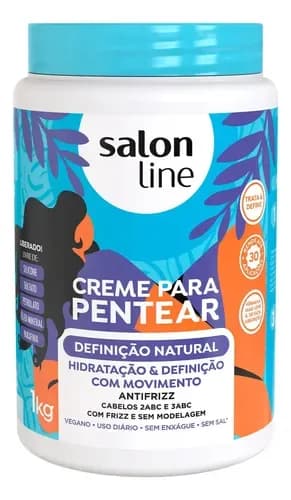 Creme Para Pentear Definição Natural Salon Line Cachos 1kg